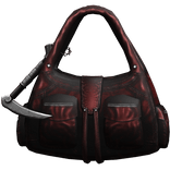 Red Handheld Streetwear Cargo Bag w/ Scythe