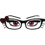 Red Hello Kitty Black Frame