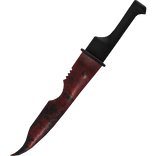 Red Horror Rusty Goth Great Sword Knife 