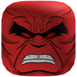 Red Hulk Classic Comic Face