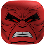 Red Hulk Modern Comic Face