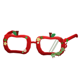 Red Igari mori kei apple frame glasses (3.0)