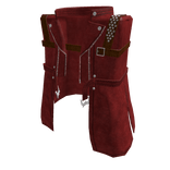 ♾️ Red Infernal hunter leather trench coat