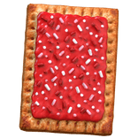 red jam sprinkle biscuit 