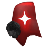 Red Jester Mask Black Flower