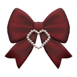 red jirai kei pastel goth front bow tie ribbon