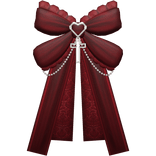 red jirai kei pastel goth kawaii front bow ribbon