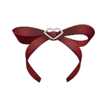 red jirai kei pastel kawaii goth front bow ribbon