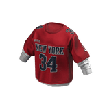 Red Layered Football Jersey