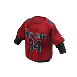 Red Layered Football Jersey