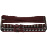 red leather bullet / studded belt