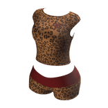 Red Leopard Print Loungewear