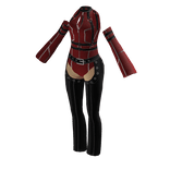 Red Light Orange Cyber Femme Queen Bodysuit