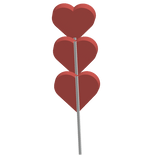 Red Lollipop Heart Candy