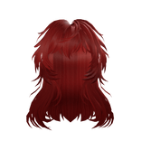 Red Long Fluffy Wavy Hair