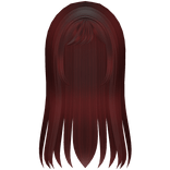 red long straight anime doll soft sweet hair