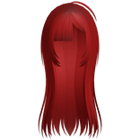 red long vampire hair w/ hime bangs