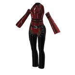 Red Medium Brown Cyber Femme Queen Bodysuit