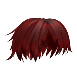 Red Messy Boy Hair Style