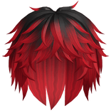 Red Messy Fluffy Boy Hair