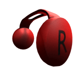 Red Metal Headphones