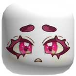 Red Moonlight Sad Cute Face