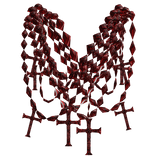 Red Multi Layered Cross Chains 3.0