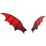 Red Neon Bat Wings