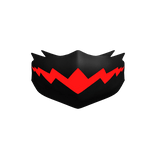 Red Neon Devil Smile Teeth Mask