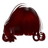 Red Old Hollywood Side Parted Bob