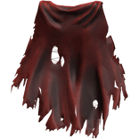 Red Old Torn Ripped Traveler Cape 