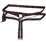 Red Paisley Esoteric Waist Wrap