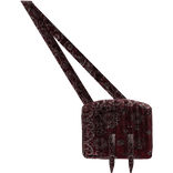 Red Paisley Front Grunge Satchel Bag