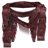 Red Paisley Layered Esoteric Neck Scarves