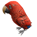 Red Parrot Left Shoulder Pet 
