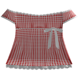 red picnic dress