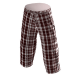 Red Plaid Pajama Jort Pants