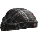 Red Plaid Rough Beanie