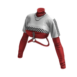 Red Rider Harajuku Shirt (White Red)