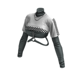 Red Rider Harajuku Shirt (White Slate Grey)