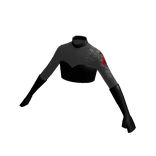 ✅Red Rose✅ Goth Fishnet Halloween Crop Top