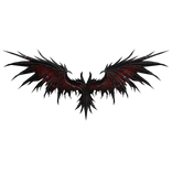 Red Runic Skeleton Dragon Wings