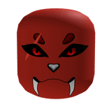 Red Sabertooth mask