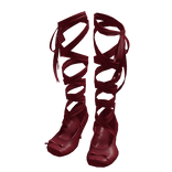 Red Silk Ribbon Ballet Slipper Heels 🫐