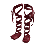 Red Silk Ribbon Ballet Slippers 🫐