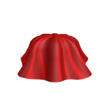 Red Silky Drag Skirt