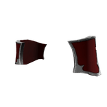 Red Silver Traitor Praetorian Tassets