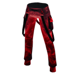 Red  Smoked Pants