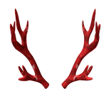 Red Sparkle Time Adurite Antlers