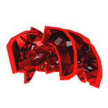 Red Sparkle Time Bacon Hair